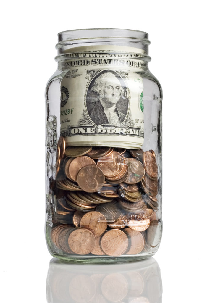 Jar of money 7.6×11.4 – Temporary Emergency Services